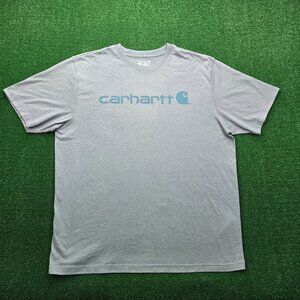 Carhartt Tshirt Mens‎ XL/2XL Teal Short Sleeve Loose Fit Heavyweight Outdoors
